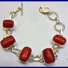bracelet..red coral-